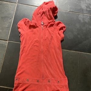 Juicy Couture zip up beach coverup
